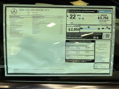2026 Mercedes-Benz GLE GLE 350