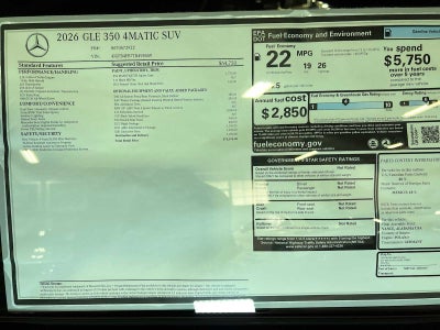 2026 Mercedes-Benz GLE GLE 350