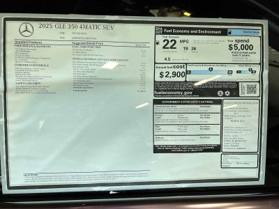 2025 Mercedes-Benz GLE GLE 350