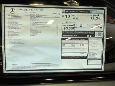 2026 Mercedes-Benz GLS AMG® GLS 63