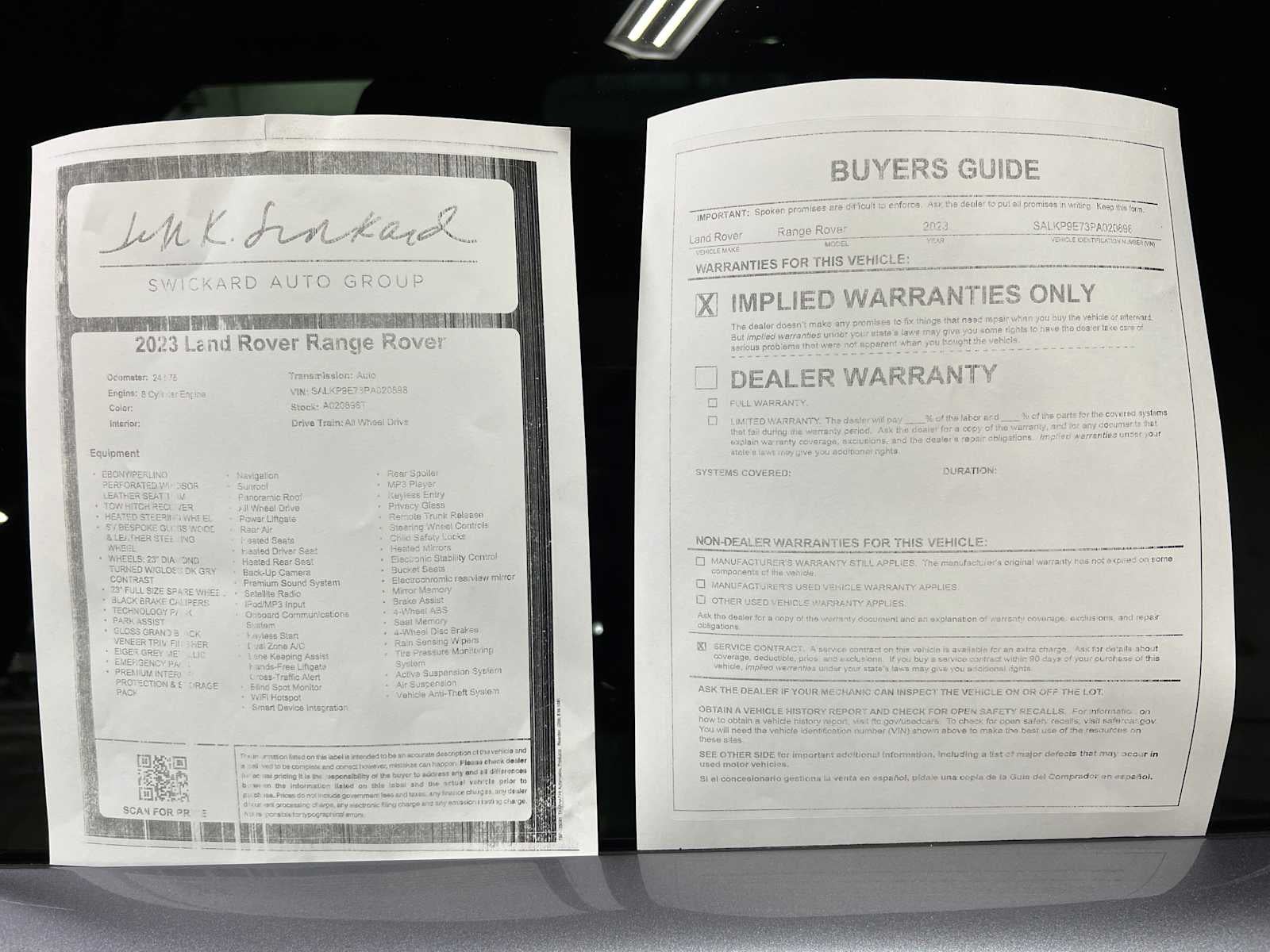 2023 Land Rover Range Rover SE