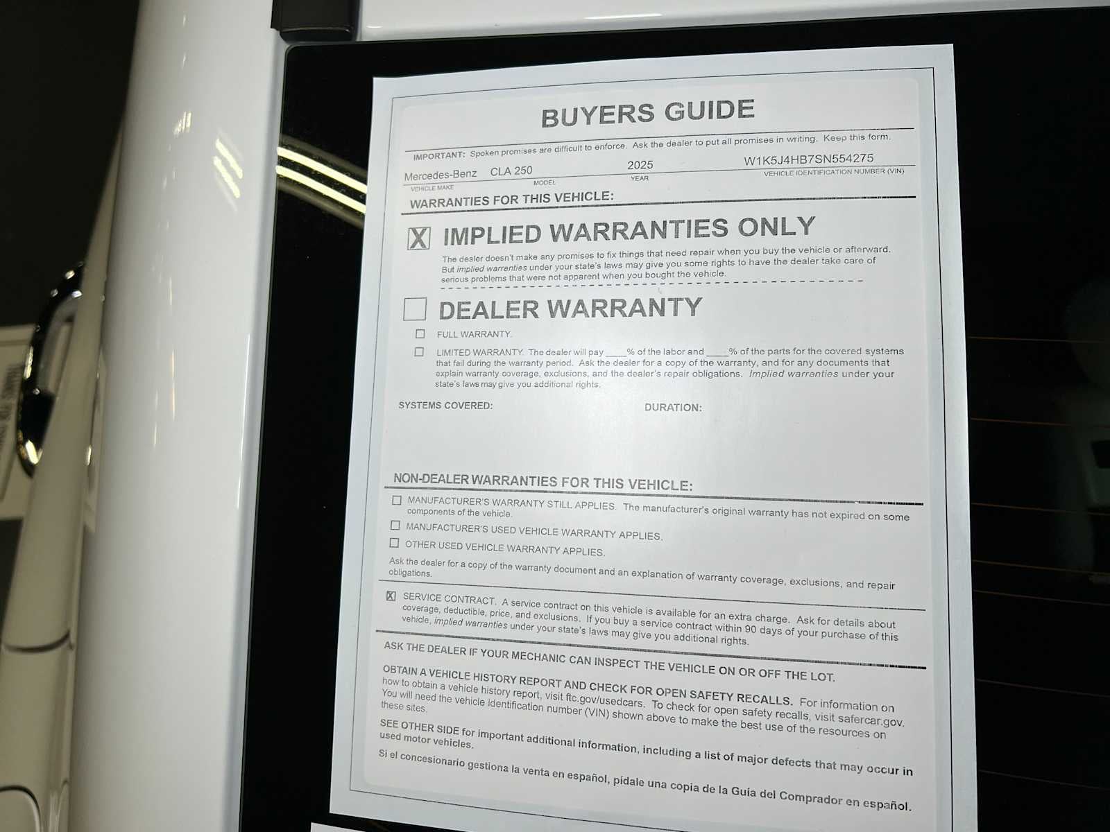 2025 Mercedes-Benz CLA CLA 250