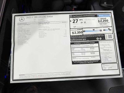 2025 Mercedes-Benz C-Class C 300