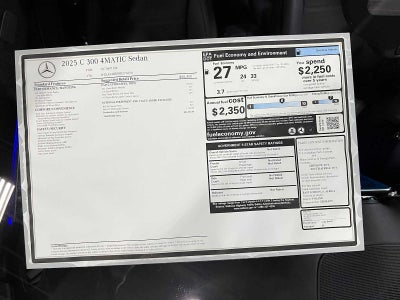 2025 Mercedes-Benz C-Class C 300