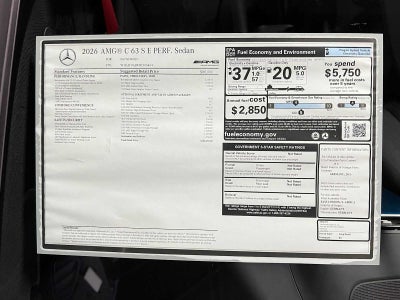 2026 Mercedes-Benz C-Class AMG® C 63 S E Performance