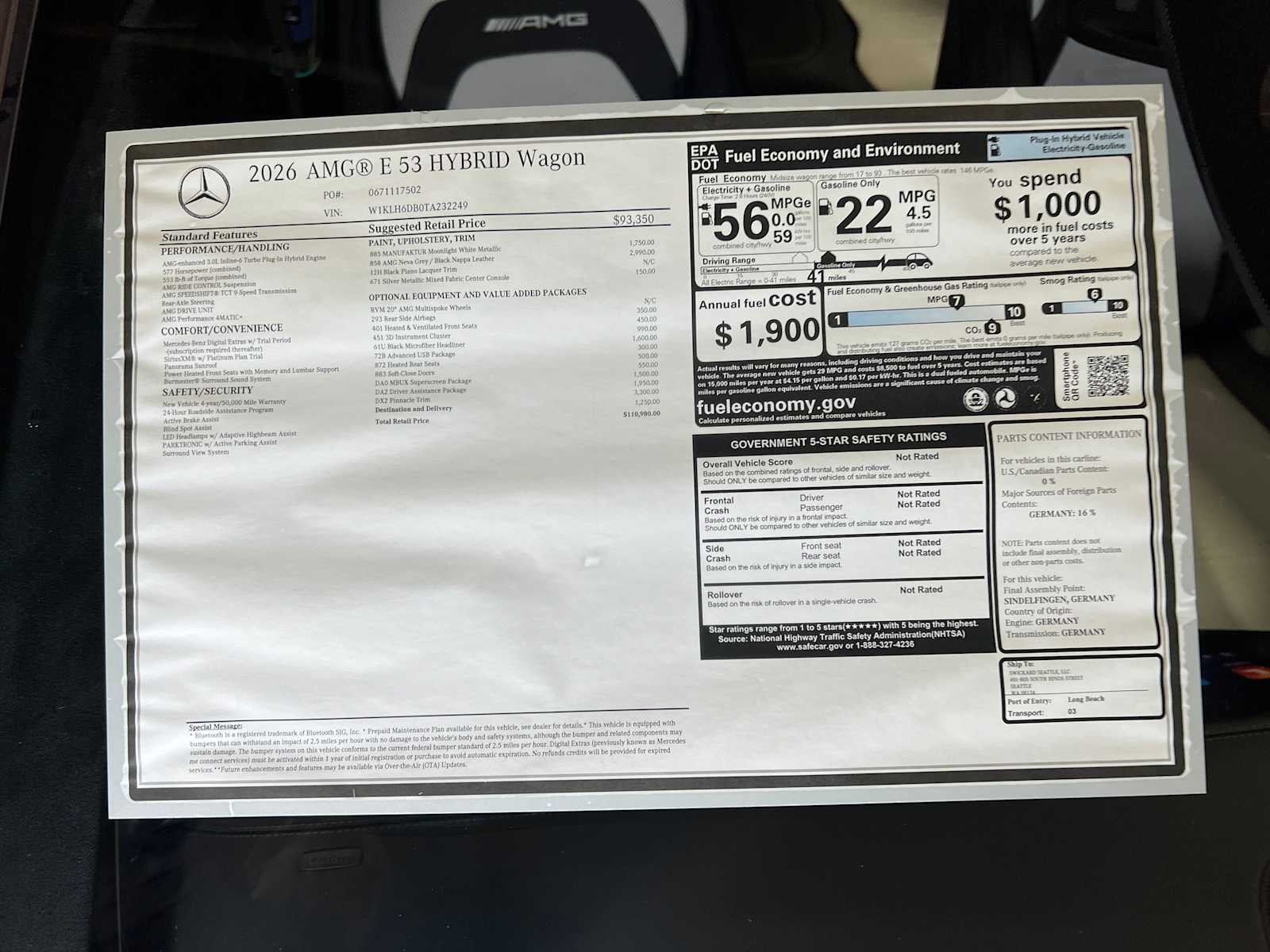 2026 Mercedes-Benz E-Class AMG® E 53 E