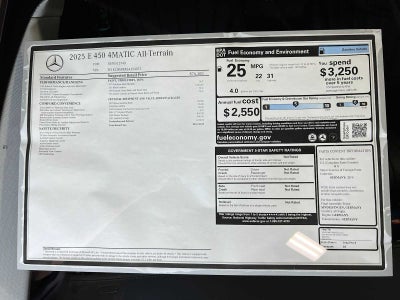 2025 Mercedes-Benz E-Class E 450