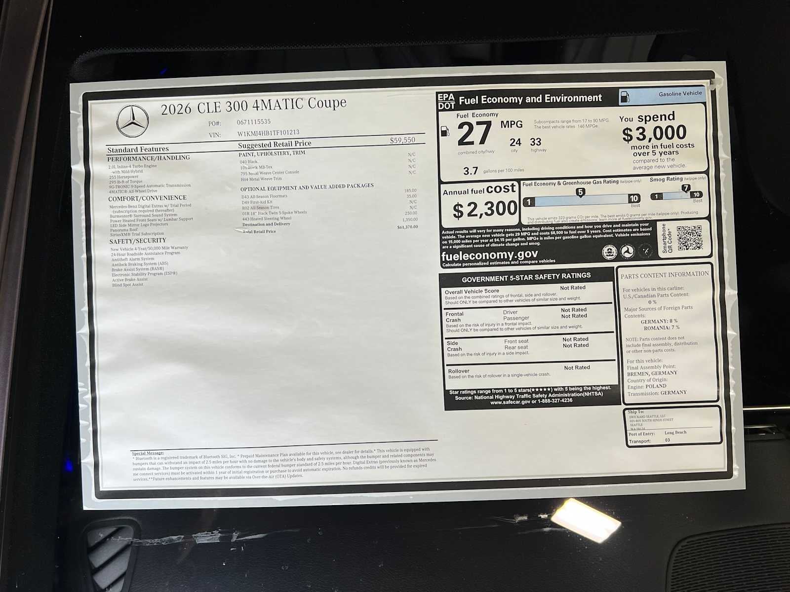 2026 Mercedes-Benz CLE CLE 300