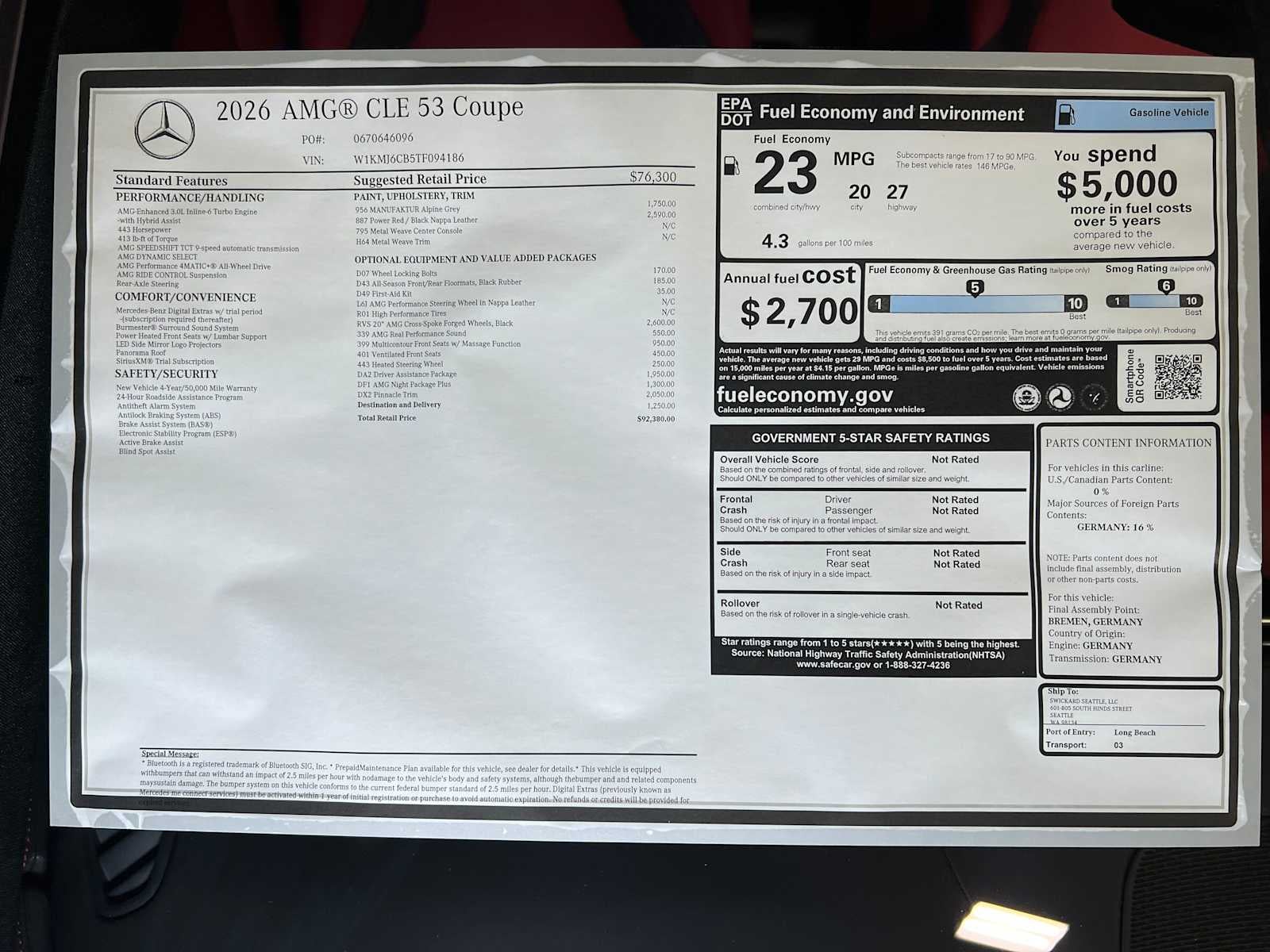 2026 Mercedes-Benz CLE AMG® CLE 53