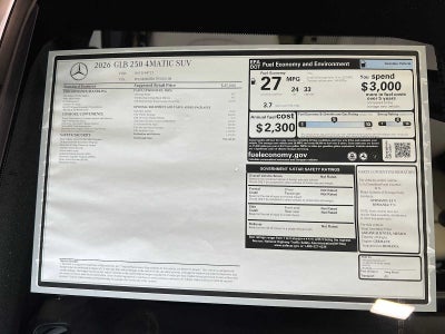 2026 Mercedes-Benz GLB GLB 250