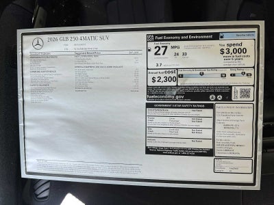 2026 Mercedes-Benz GLB GLB 250