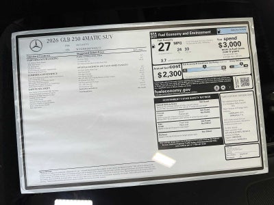 2026 Mercedes-Benz GLB GLB 250