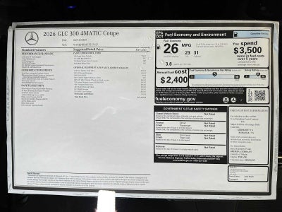 2026 Mercedes-Benz GLC GLC 300