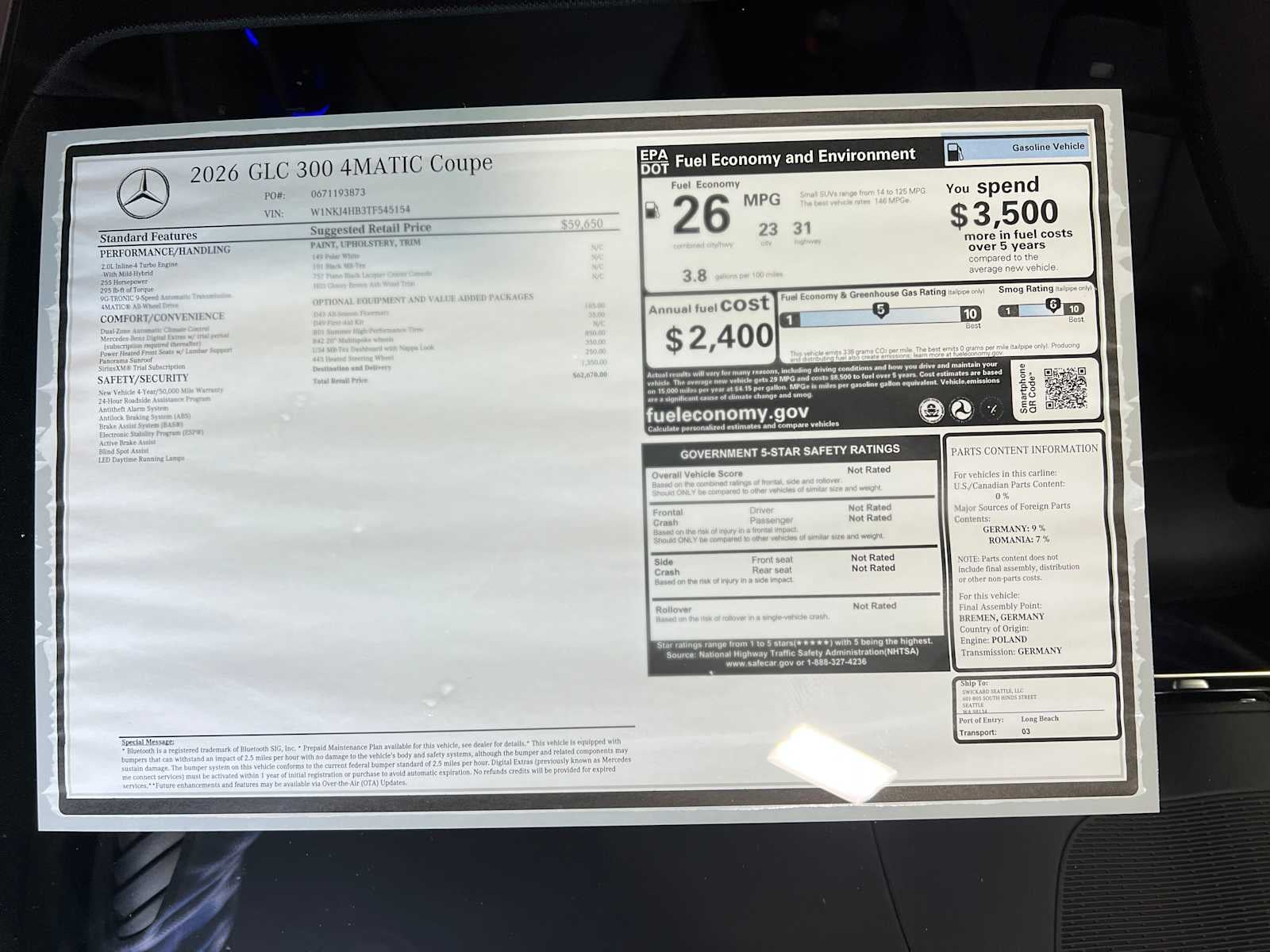 2026 Mercedes-Benz GLC GLC 300