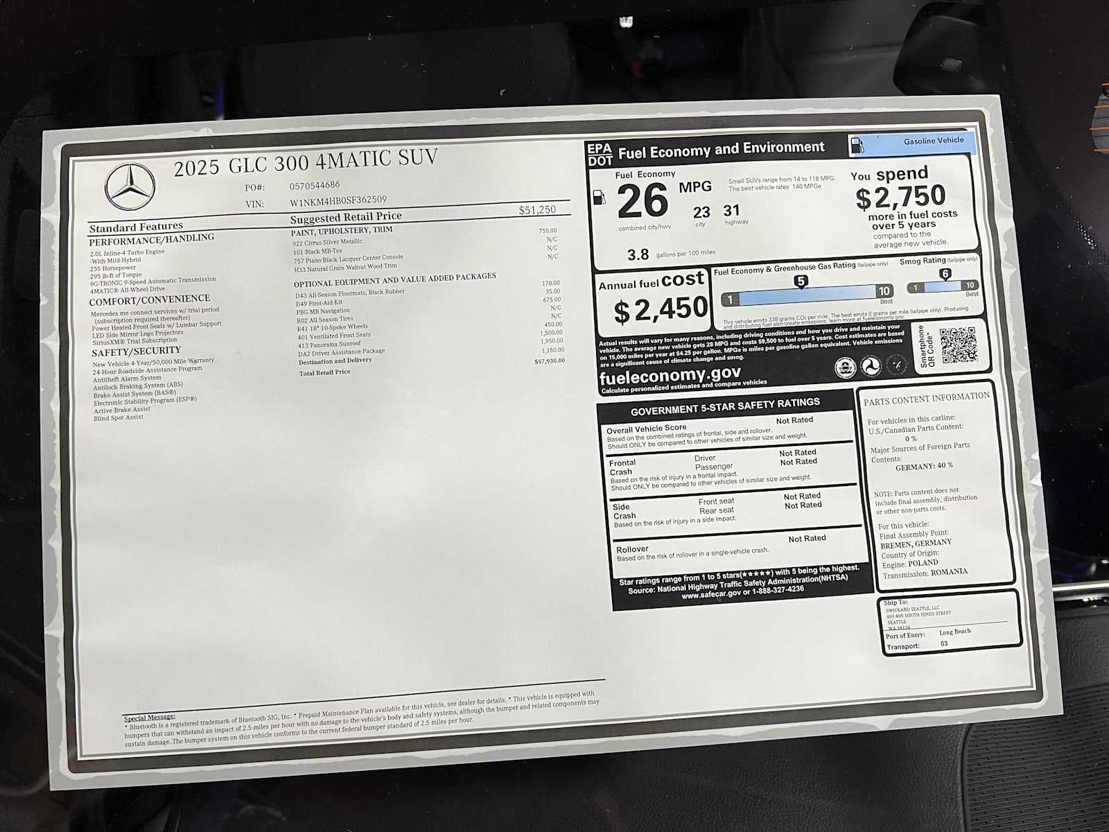 2025 Mercedes-Benz GLC GLC 300