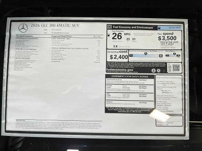 2026 Mercedes-Benz GLC GLC 300