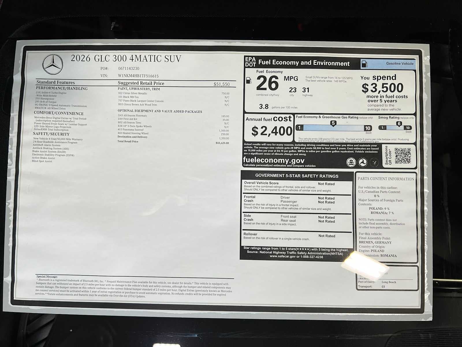 2026 Mercedes-Benz GLC GLC 300