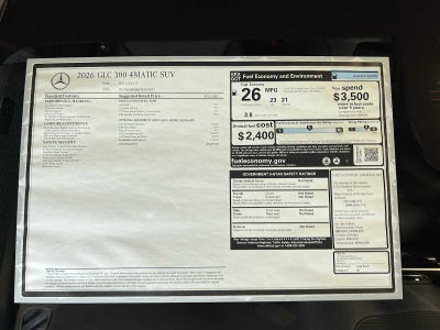 2026 Mercedes-Benz GLC GLC 300