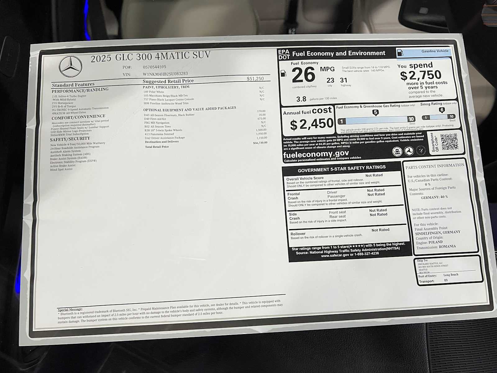 2025 Mercedes-Benz GLC GLC 300