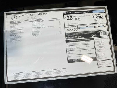 2026 Mercedes-Benz GLC GLC 300