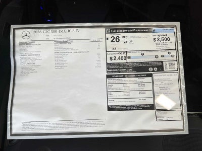 2026 Mercedes-Benz GLC GLC 300