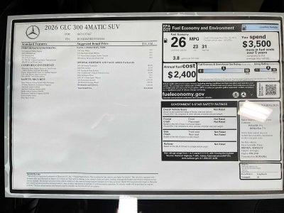 2026 Mercedes-Benz GLC GLC 300