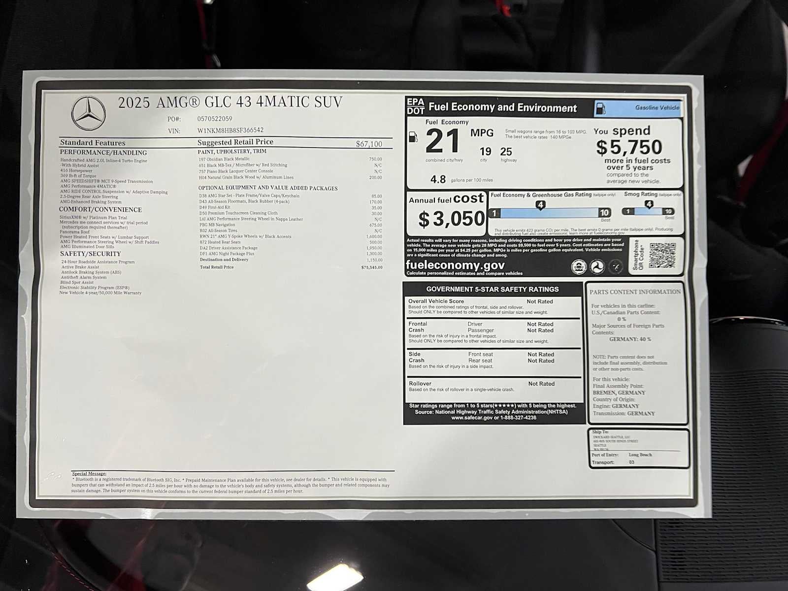 2025 Mercedes-Benz GLC AMG® GLC 43