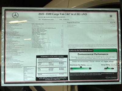 2025 Mercedes-Benz Sprinter 2500 Standard Roof I4 Diesel HO 144" AWD