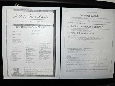 2019 Mercedes-Benz GLA GLA 250