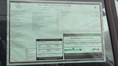 2025 Mercedes-Benz Sprinter 2500 Standard Roof I4 Diesel 144" RWD
