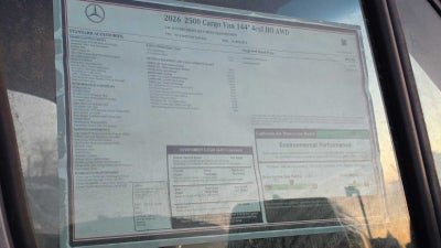 2026 Mercedes-Benz Sprinter 2500 Standard Roof I4 Diesel HO 144" AWD
