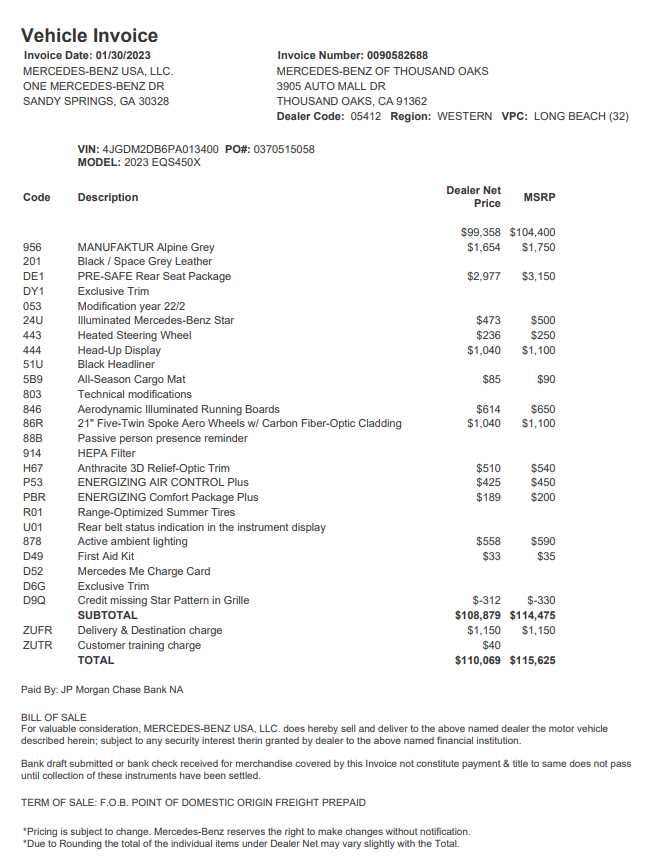 2023 Mercedes-Benz EQS EQS 450+