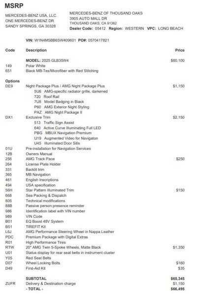 2025 Mercedes-Benz GLB AMG® GLB 35