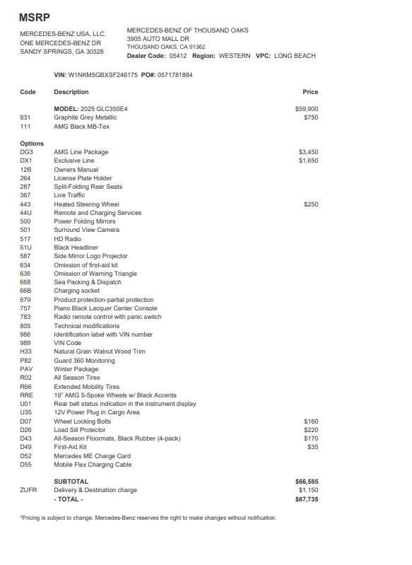 2025 Mercedes-Benz GLC GLC 350e