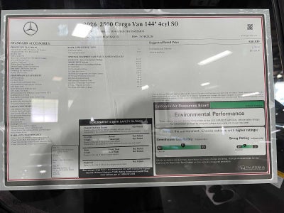 2026 Mercedes-Benz Sprinter 2500 Standard Roof I4 Diesel 144 RWD