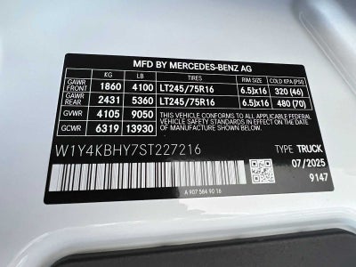 2025 Mercedes-Benz Sprinter Cargo 2500 Standard Roof I4 Diesel 144 RWD