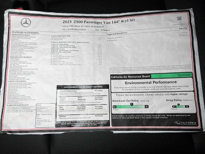2025 Mercedes-Benz Sprinter Passenger Van 2500 Standard Roof I4 Diesel 144 RWD