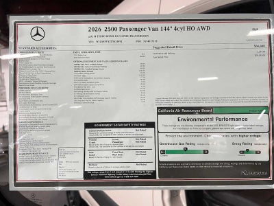 2026 Mercedes-Benz Sprinter Passenger 2500 Standard Roof I4 Diesel HO 144 AWD