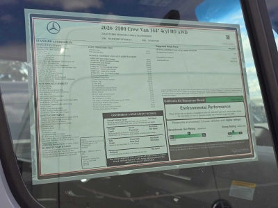 2026 Mercedes-Benz Sprinter Crew 2500 Standard Roof I4 Diesel HO 144 AWD