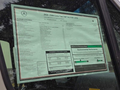 2026 Mercedes-Benz Sprinter Crew 2500 Standard Roof I4 Diesel HO 144 AWD