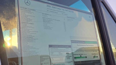 2026 Mercedes-Benz Sprinter 2500 Standard Roof I4 Diesel 144" RWD