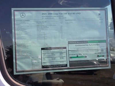 2025 Mercedes-Benz Sprinter Cargo Van 2500 Standard Roof I4 Diesel HO 144 AWD