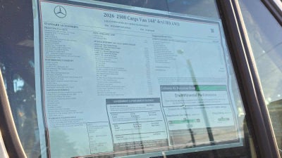 2026 Mercedes-Benz Sprinter 2500 Standard Roof I4 Diesel HO 144" AWD