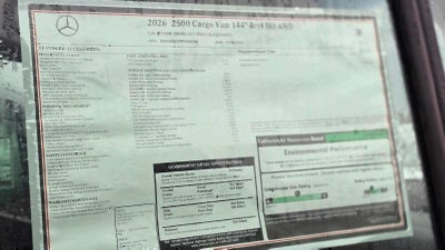 2026 Mercedes-Benz Sprinter 2500 Standard Roof I4 Diesel HO 144 AWD