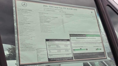 2026 Mercedes-Benz Sprinter 2500 High Roof I4 Diesel HO 170 AWD