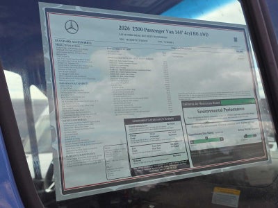2026 Mercedes-Benz Sprinter Passenger 2500 Standard Roof I4 Diesel HO 144 AWD