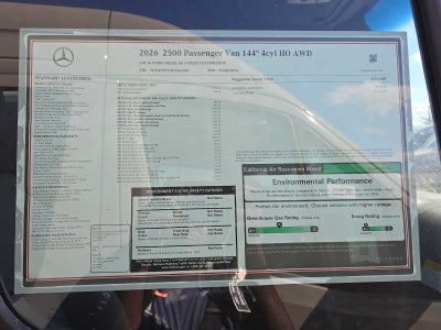 2026 Mercedes-Benz Sprinter Passenger 2500 Standard Roof I4 Diesel HO 144 AWD