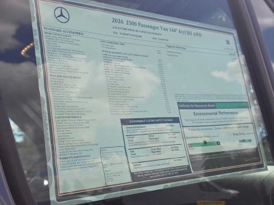 2026 Mercedes-Benz Sprinter Passenger Van 2500 Standard Roof I4 Diesel HO 144 AWD