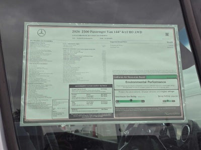 2026 Mercedes-Benz Sprinter Passenger 2500 Standard Roof I4 Diesel HO 144 AWD